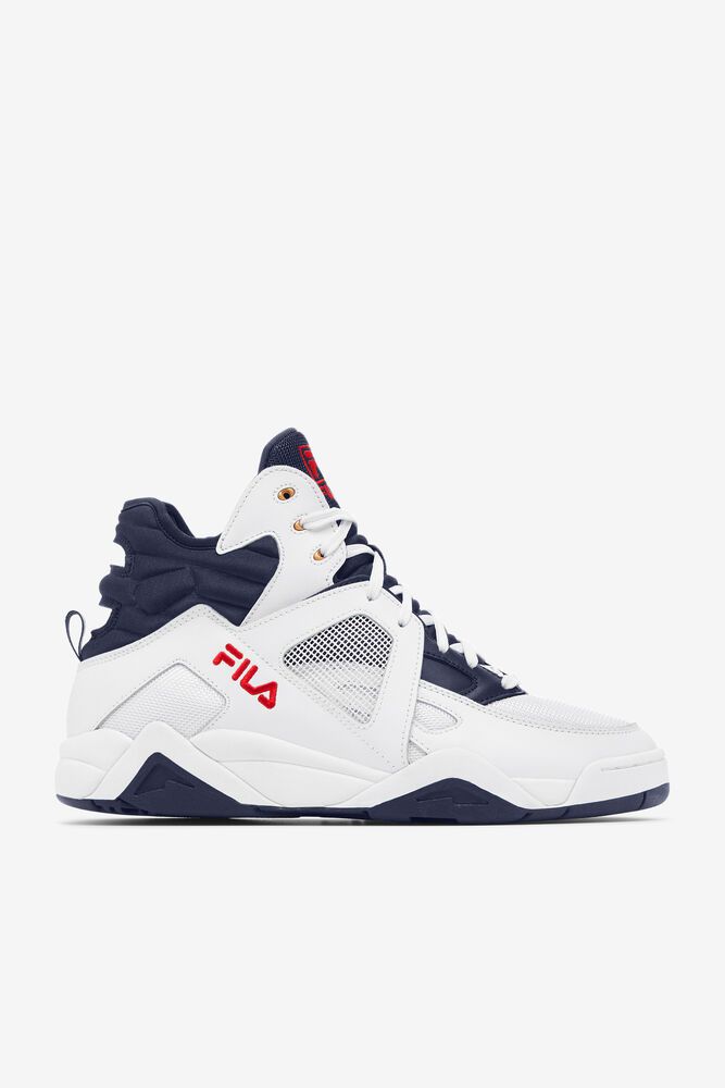 Fila Sneakers Cage Mid Mens White - India GST-081674